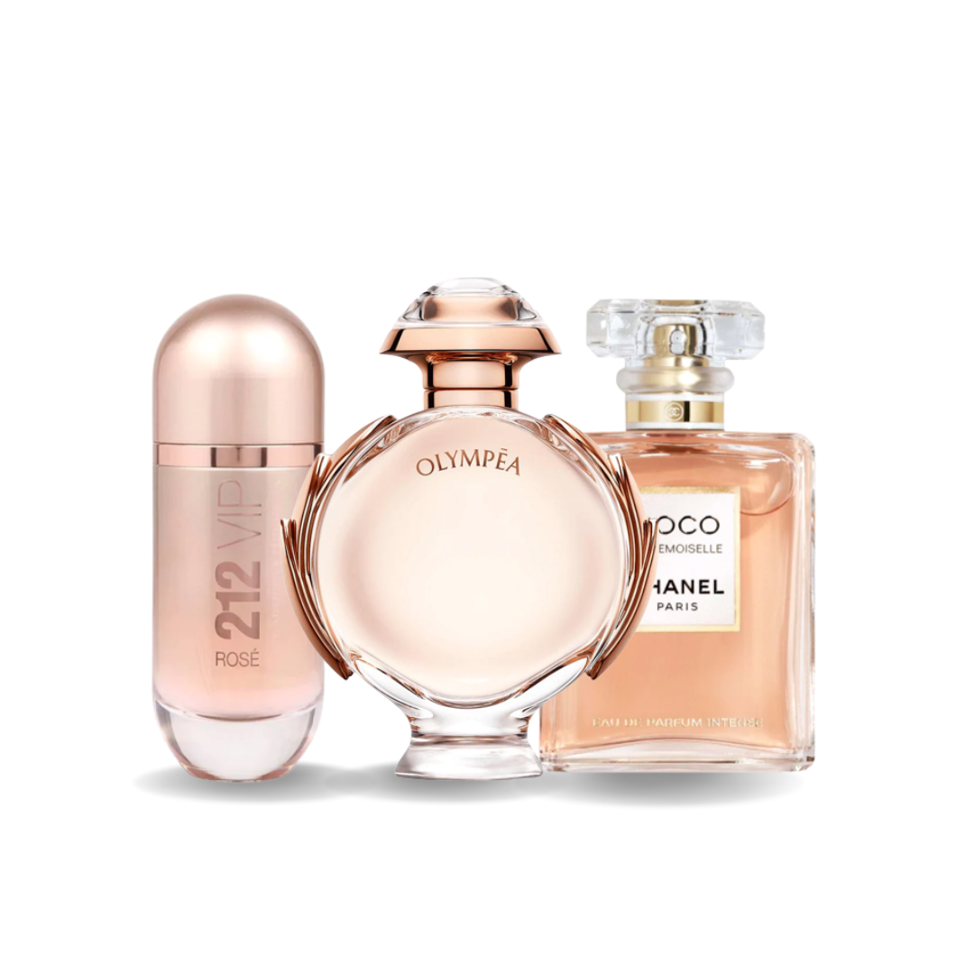Set of 3 – 212 VIP Rosé, Olympéa & Coco Mademoiselle (100ml)