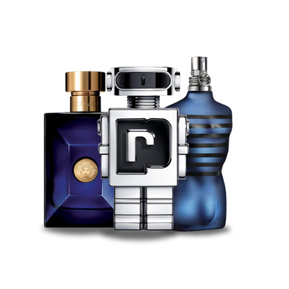 Set of 3: Versace Dylan Blue, Rabanne Phantom &amp; JPG Ultra Male – 100ml